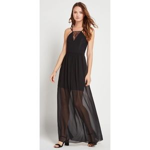 BCBGeneration Strappy Lace Maxi Dress